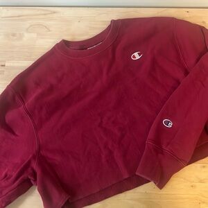 Cropped Champion crewneck